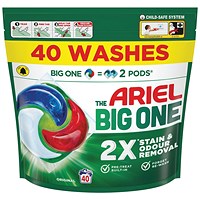 Ariel Big One Laundry Pods Original x40 Pods Pack of 2