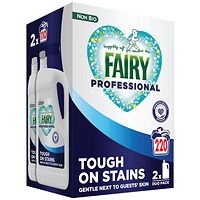 Fairy Professional Non Biological Liquid, 4.95L 110 Wash, Pack of 2 Fairy Professional Non Biological Liquid, 4.95L 110 Wash, Pack of 2