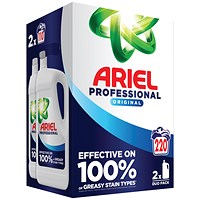 Ariel Professional Original Liquid, 4.95L 110 Wash, Pack of 2