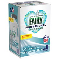 Fairy Professional Sensitive Fabric Softener Liquid, 4L 200 Wash, Pack of 2