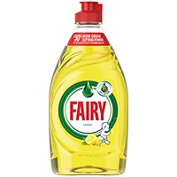 Fairy Lemon Washing Up Liquid, 320ml, Pack of 10