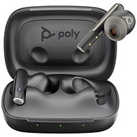 Poly Voyager Free 60 UC M Carbon Black Earbuds +BT700 USB-C Adapter +Basic Charge Case 7Y8L8AA