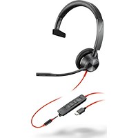 Poly Blackwire 3315 Monaural USB-C/A +3.5mm Headset 8X217AA Poly Blackwire 3315 Monaural USB-C/A +3.5mm Headset 8X217AA