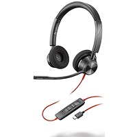 Poly Blackwire 3320 Stereo MS USB-C/A Headset 8X220AA Poly Blackwire 3320 Stereo MS USB-C/A Headset 8X220AA