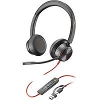 Poly Blackwire 8225 Stereo UC USB-C/A Headset 8X223AA Poly Blackwire 8225 Stereo UC USB-C/A Headset 8X223AA