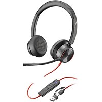 Poly Blackwire 8225 Stereo MS USB-C/A Headset 8X225AA Poly Blackwire 8225 Stereo MS USB-C/A Headset 8X225AA