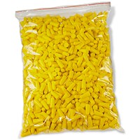 Beeswift Foam Disposable Earplugs, Yellow, Pack of 500