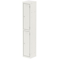 Qube Locker 2 Door 1800mm High White