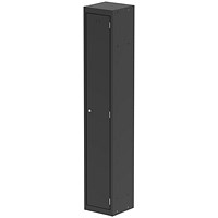 Qube Locker 1 Door 1800mm High Black