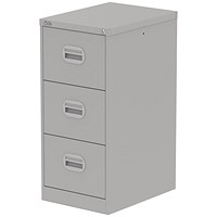 Qube 3 Drawer Filing Cabinet Goose Grey