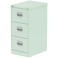 Qube 3 Drawer Filing Cabinet Peppermint Green