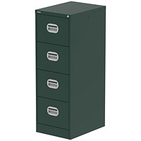 Qube 4 Drawer Filing Cabinet British Racing Green