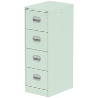Qube 4 Drawer Filing Cabinet Peppermint Green