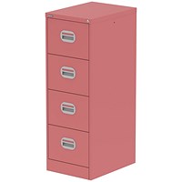 Qube 4 Drawer Filing Cabinet Antique Pink