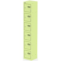 Qube Locker 6 Door 1800mm High Chlorophyll
