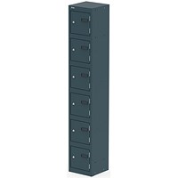 Qube Locker 6 Door 1800mm High Ocean Cobalt