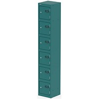 Qube Locker 6 Door 1800mm High Verdigris