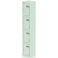Qube Locker 4 Door 1800mm High Peppermint Green