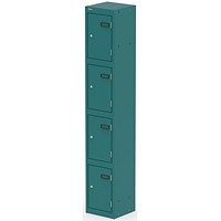 Qube Locker 4 Door 1800mm High Verdigris