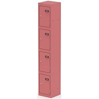 Qube Locker 4 Door 1800mm High Antique Pink