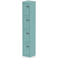 Qube Locker 4 Door 1800mm High Pastel Turquoise