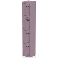 Qube Locker 4 Door 1800mm High Pastel Violet