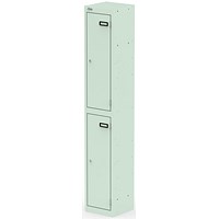 Qube Locker 2 Door 1800mm High Peppermint Green