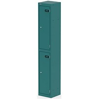 Qube Locker 2 Door 1800mm High Verdigris