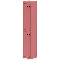 Qube Locker 2 Door 1800mm High Antique Pink