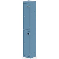 Qube Locker 2 Door 1800mm High Pastel Blue