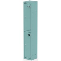Qube Locker 2 Door 1800mm High Pastel Turquoise