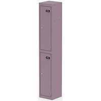 Qube Locker 2 Door 1800mm High Pastel Violet