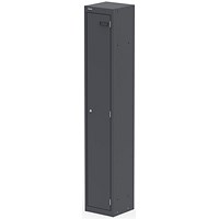 Qube Locker 1 Door 1800mm High Graphite Grey