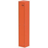 Qube Locker 1 Door 1800mm High Sienna Orange