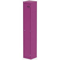 Qube Locker 1 Door 1800mm High Traffic Purple