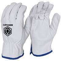 Beeswift Unlined Drivers Gloves, Pearl, Medium, Pack of 10 Beeswift Unlined Drivers Gloves, Pearl, Medium, Pack of 10