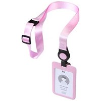 Adjustable Combo Lanyard - Pink