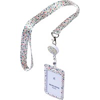 Avery Floral Cardholder with recycled lanyard reel Pack of 1