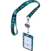 Avery Tropical Cardholder with recycled lanyard reel Pack of 1