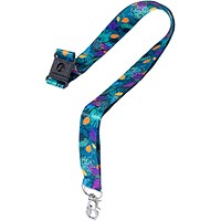 Avery Recycled Jungle Pre-Printed Lanyard with 2cm Wide Carabiner, Pack of 10