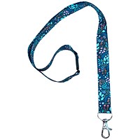 Avery Recycled Spring Pre-Printed Lanyard with 2cm Wide Carabiner, Pack of 10