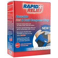 Rapid Aid Universal Reusable Hot and Cold Compress Wrap, 12.7x25.4cm