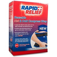 Rapid Aid Deluxe Reusable Hot and Cold Compress Wrap, 22.8x33cm