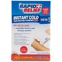 Rapid Aid Instant Cold Pack Retail Box, Comes with Self Adhering Wrap, 12.7x22.8cm