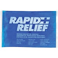 Rapid Aid Reusable Hot and Cold Gel Compress, Comes with Contour Gel, 10.1x15.2cm