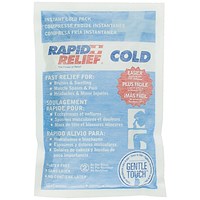 Rapid Aid Instant Cold Pack, Comes with Gentle Touch Technology, Large, 12.7x22.8cm