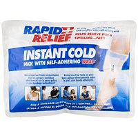 Rapid Aid Instant Cold Pack, Comes with Self Adhering Wrap, 12.7x22.8cm