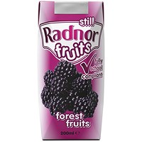 Radnor Fruits Forest Fruits Tetra Pack, 200ml, Pack of 24
