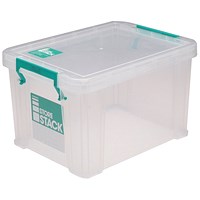 StoreStack Storage Box, Clear, 1 Litre