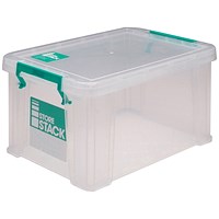 StoreStack Storage Box, 1.7 Litres, Clear